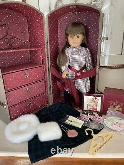 PLEASANT COMPANY American Girl Samantha LOT EARLY DOLL withTrunk & Accessories