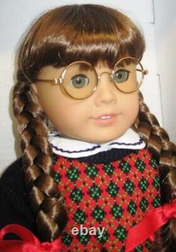 PLEASANT CO/American Girl MOLLY DOLL, BOOK & GOLD RIM GLASSES 1st EditionNIB