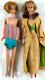 Pair (x2) 1960s American Girl Barbie Dolls toys Long hair Bubblecut brunette blo