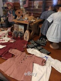 Pleasant Co. /American Girl Kirsten Doll Lot-Background, Furniture, Accessories+Mor