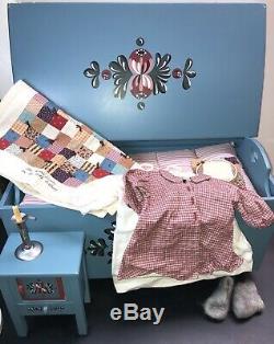 Pleasant Comp. American Girl Doll Kirsten Limited Bed Chest Trunk Bedding Lot