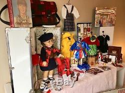 Pleasant Company 18 Molly Doll, Trunk & Huge Collection, American Girl'92-'93