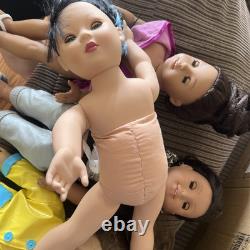Pleasant Company & American Girl 18 Doll- Need Some Tlc-lot Of Six