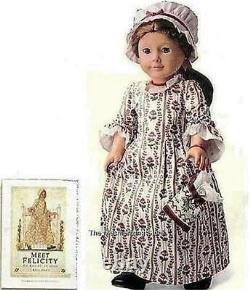 Pleasant Company American Girl 1986 FELICITY DOLL, 1991 ACCESSORIES & HARDCOVER