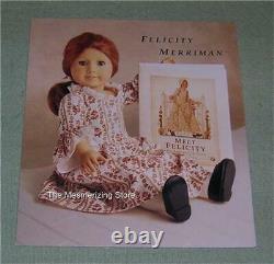 Pleasant Company American Girl 1986 FELICITY DOLL, 1991 ACCESSORIES & HARDCOVER