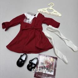 Pleasant Company American Girl Doll KIT KITTREDGE Meet withBook & Christmas Outfit