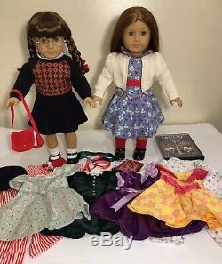 Pleasant Company American Girl Doll Molly and Emily Outfits & accessories EUC