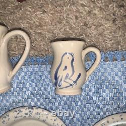 Pleasant Company American Girl Kirsten Rowe Pottery Set Complete with Strawberries