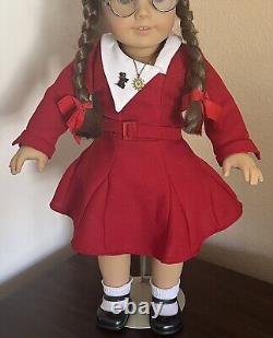 Pleasant Company American Girl Molly McIntyre Tilly Red Dress & Accessories VG