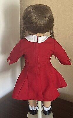 Pleasant Company American Girl Molly McIntyre Tilly Red Dress & Accessories VG