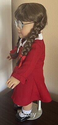 Pleasant Company American Girl Molly McIntyre Tilly Red Dress & Accessories VG