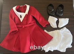 Pleasant Company American Girl Molly McIntyre Tilly Red Dress & Accessories VG