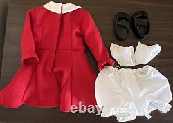 Pleasant Company American Girl Molly McIntyre Tilly Red Dress & Accessories VG