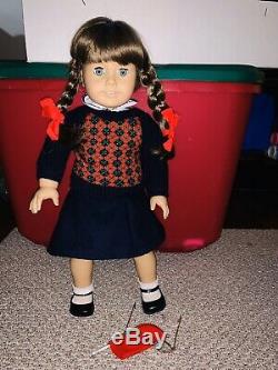 Pleasant Company American Girl Signed Beautiful Molly In Meet W Glasses #795