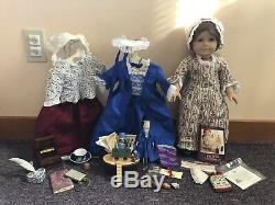 Pleasant Company Felicity American Girl Doll LOT with Dresses and Accessories