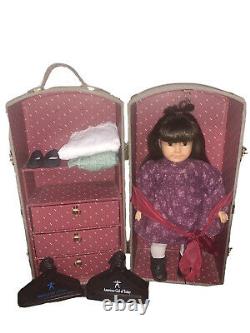 Pleasant Company Samantha Parkington American Girl Doll, Trunk, Clothes-Retired