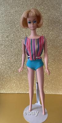 RARE American Girl Barbie patent Pending 1958 withOrig bathing suit/outfits