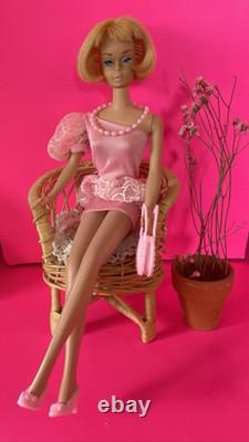 RARE American Girl Barbie patent Pending 1958 withOrig bathing suit/outfits