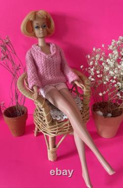 RARE American Girl Barbie patent Pending 1958 withOrig bathing suit/outfits