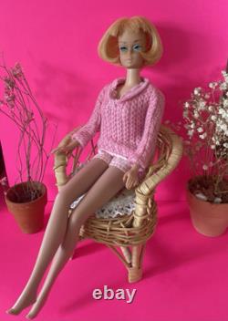 RARE American Girl Barbie patent Pending 1958 withOrig bathing suit/outfits