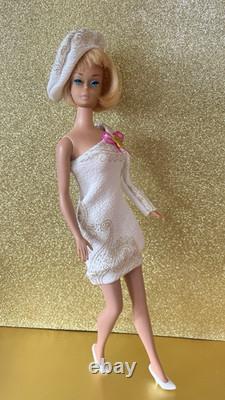 RARE American Girl Barbie patent Pending 1958 withOrig bathing suit/outfits