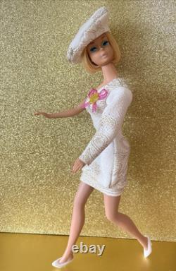 RARE American Girl Barbie patent Pending 1958 withOrig bathing suit/outfits