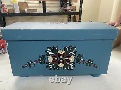 RARE American Girl Pleasant Company Blue Trunk Chest see pictures for wear