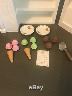 RARE American Girl SAMANTHA'S ICE CREAM PARLOR for 18 Dolls BKD53 25 + Pieces