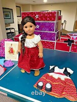 RARE Pleasant Company American Girl 18 JOSEPHINA lush lash Doll withEXTRAS