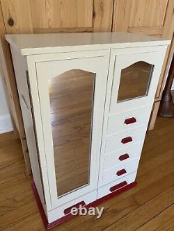 RARE RETIRED American Girl Mollys Mirrored Chifforobe -Storage Closet wardrobe