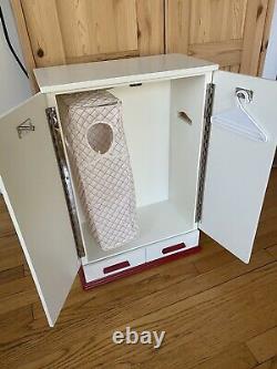 RARE RETIRED American Girl Mollys Mirrored Chifforobe -Storage Closet wardrobe