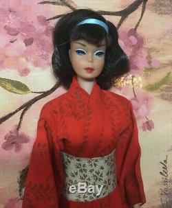 (RESERVED 8/14) Vintage American Girl Brunette Japanese Side Part Barbie Doll