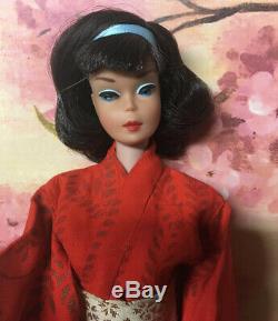 (RESERVED 8/14) Vintage American Girl Brunette Japanese Side Part Barbie Doll