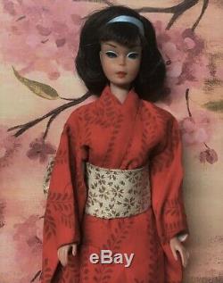 (RESERVED 8/14) Vintage American Girl Brunette Japanese Side Part Barbie Doll