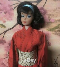 (RESERVED 8/14) Vintage American Girl Brunette Japanese Side Part Barbie Doll