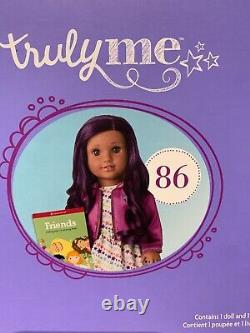 RETIRED American Girl Doll # 86 Brown Eyes, Dark-Purple Hair Medium Skin NIB