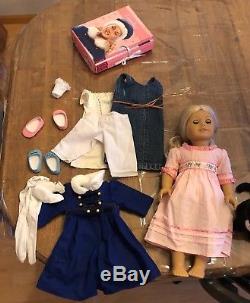 RETIRED American Girl Doll Caroline Abbot Bundle outfits, Inkpot cat, books