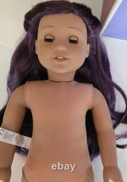 Rare American Girl 18 Doll Truly Me TM 86 Purple Hair Retired mint condition