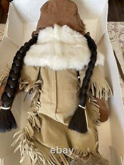 Retired 2002 American Girl 18 Kaya Doll withBox & 2 Outfits, Stand, Moccasins ETC