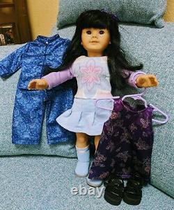 Retired American Girl Asian JLY #4 Chinese & Original Dress LOT
