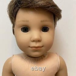 Retired American Girl Doll Logan Everett 1st Boy Brown Hair Nude 2014