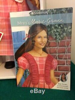 Retired American Girl Doll Marie Grace with Meet Outfit and Meet Accessories Box