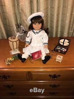 Retired American Girl/Pleasant Co Samantha White Body Doll and accessories