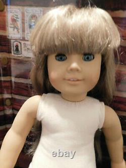 Retired American Girl Pleasant Company White Body Kirsten Doll with Meet Outfit