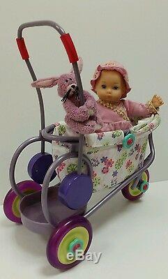 Retired American Girl doll Felicity Baby Polly & Stroller Bunny Rabbit Complete