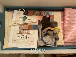 Retired KIRSTEN Doll With Bed, Cat, Rag doll Pleasant Co. American Girl