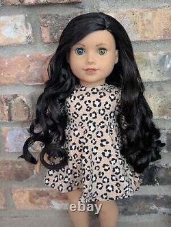 Roxanne Custom American Girl Doll OOAK Black Hair Blue And Green Eyes Joss Mold