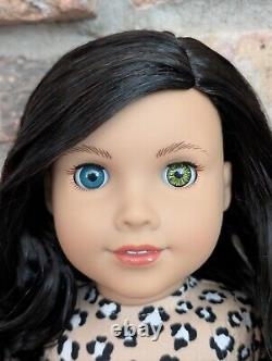 Roxanne Custom American Girl Doll OOAK Black Hair Blue And Green Eyes Joss Mold
