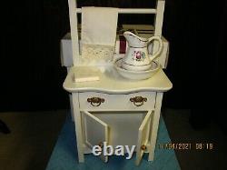 Samantha, An American Girl Wash Stand And Accessories-in Perfect Condition