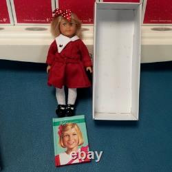 Set of 12 American Girl Mini Dolls With Books 25 Years Collection With Shelf